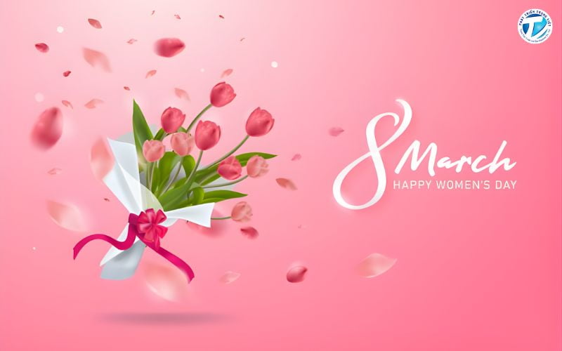 Background 8-3 đẹp đem lại ý nghĩa tinh thần của Ngày Quốc tế Phụ nữ 